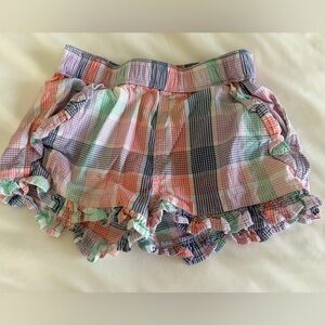 Crewcuts Multicolor Plaid Ruffle Shorts